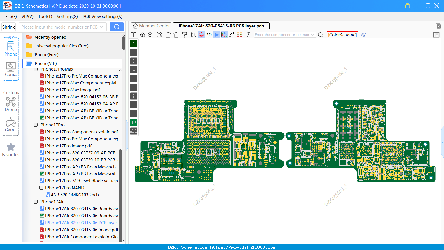 IPhone17Air 820-03415-06 PCB Layer